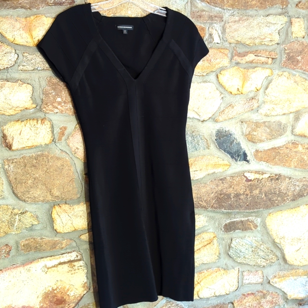 Express Design Studio Black Bandage Dress